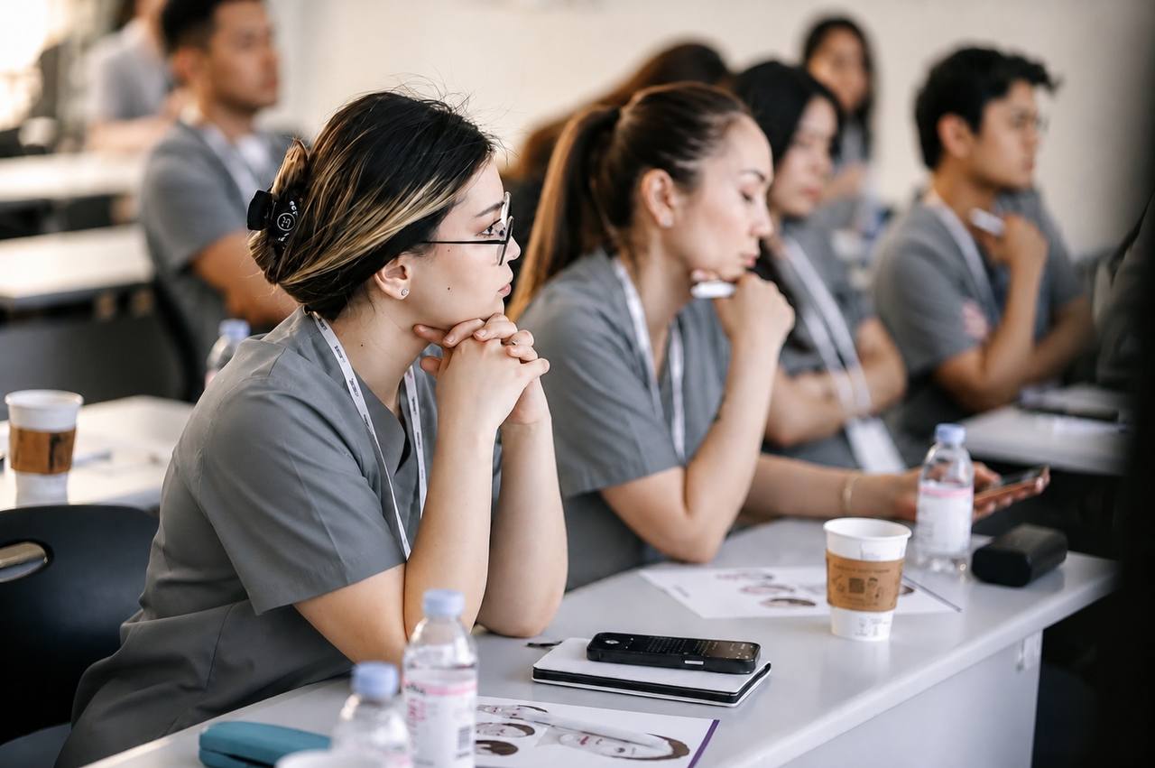 International physicians attending an Aesthefora clinical seminar